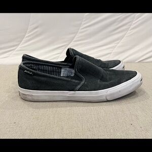 CONVERSE - Men’s Sz 11.5 Black Heather Jack Purcell Slip-on Shoes